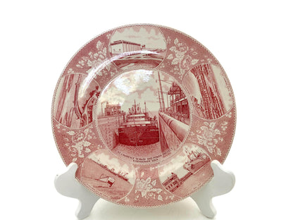 Midcentury St. Lawrence Seaway and Power Project Souvenir Plate