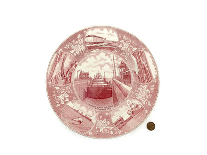 Midcentury St. Lawrence Seaway and Power Project Souvenir Plate