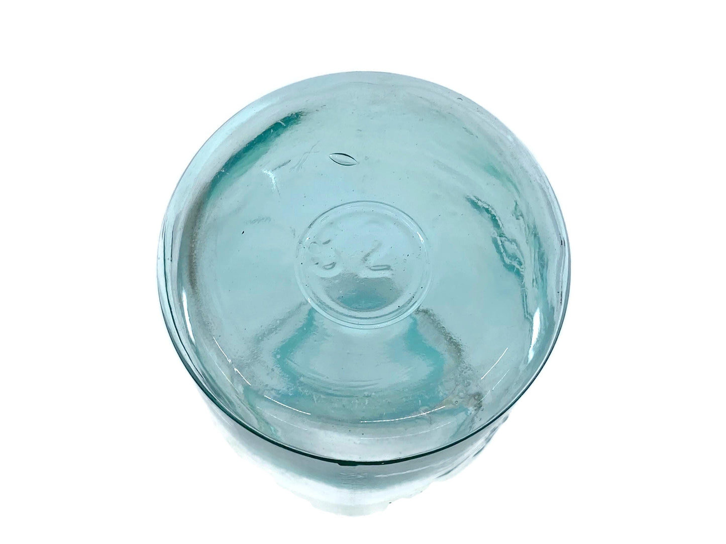 Antique Lockport Mason Blue Glass Canning Jar at Duckwells