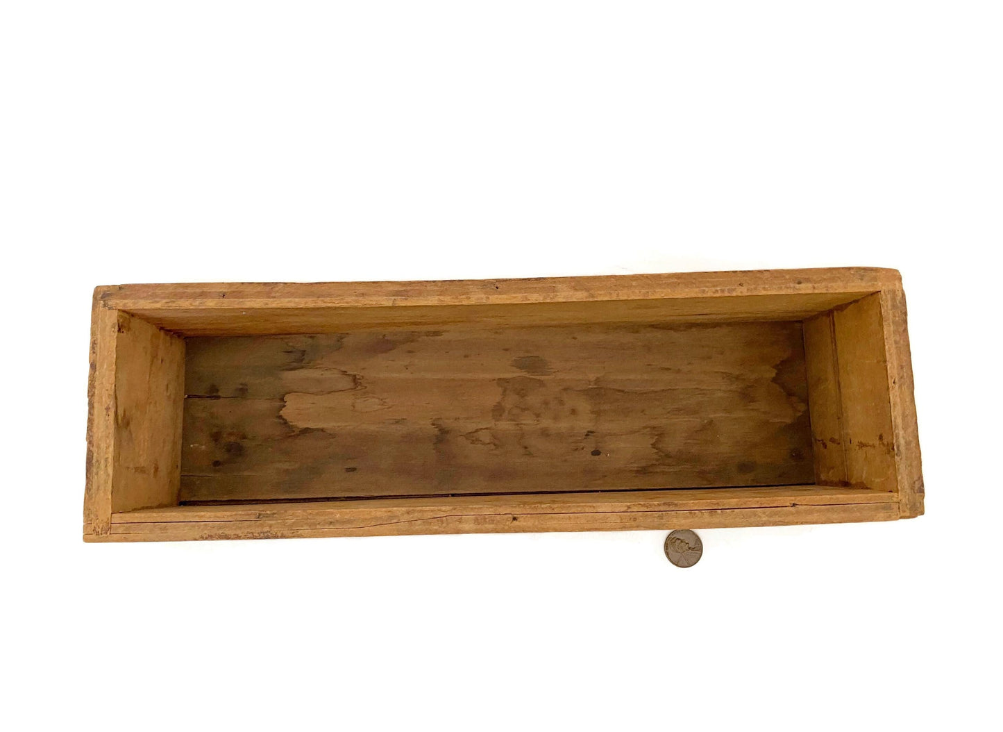 Antique Wooden Box, 1920s Neptune Advertising Box