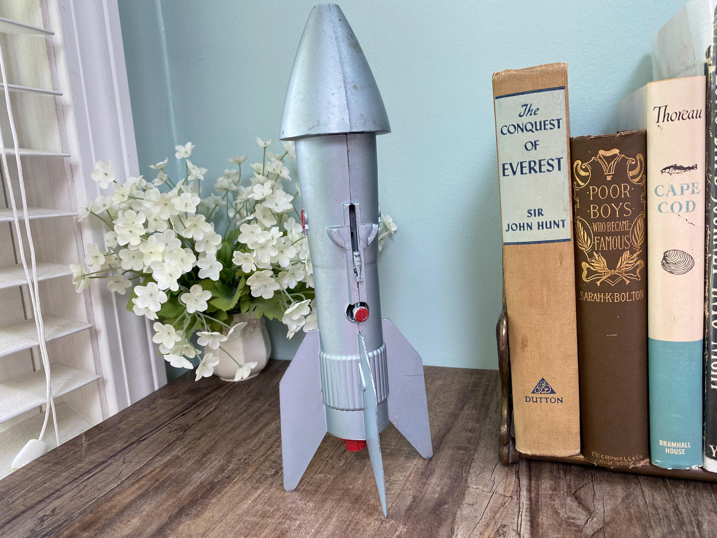 Midcentury Mechanical Rocket Bank at Duckwells
