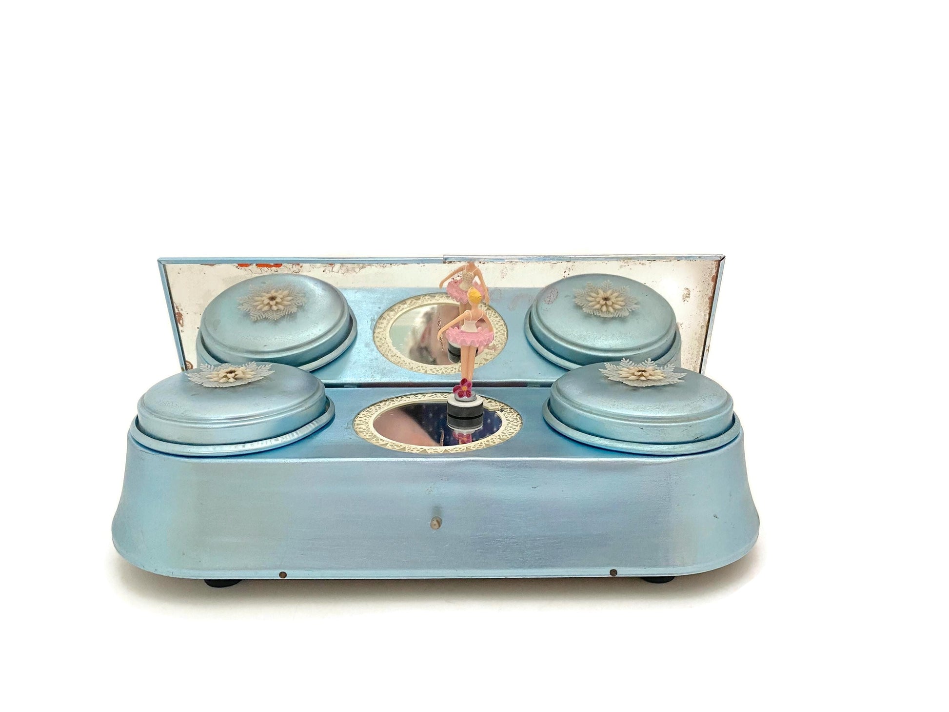 Vintage Musical Dresser Tray with Dancing Ballerina at Duckwells