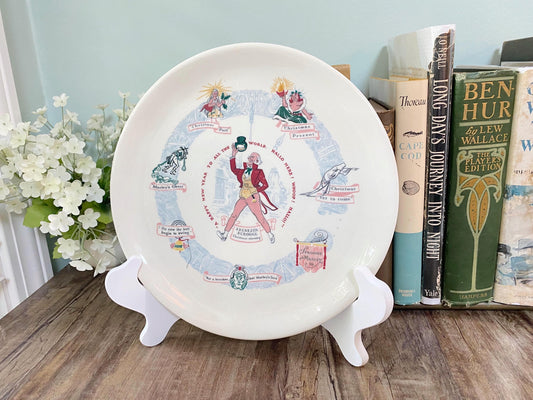 Vintage Ebenezer Scrooge Christmas Plate at Duckwells