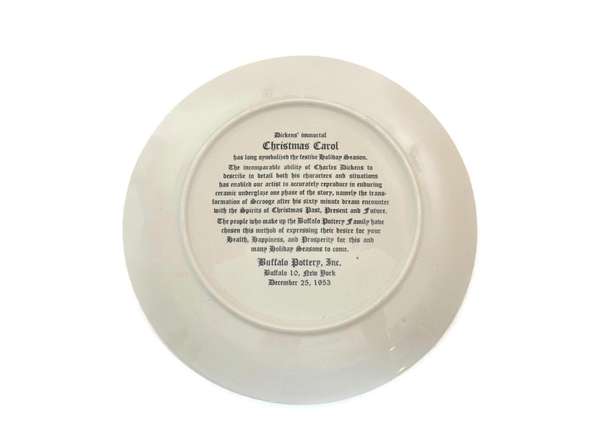 Vintage Ebenezer Scrooge Christmas Plate at Duckwells
