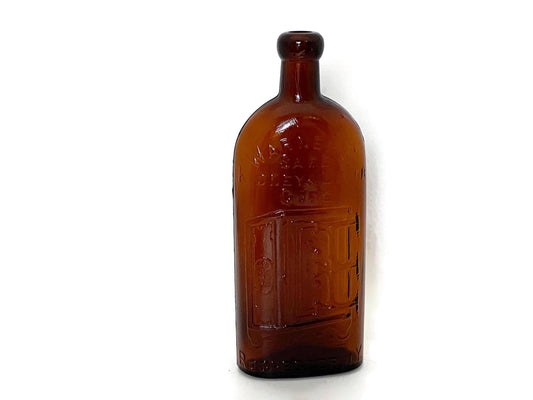 Antique Glass Bottle, Old Warner's Safe Cure Apothocary Collectible at Duckwells