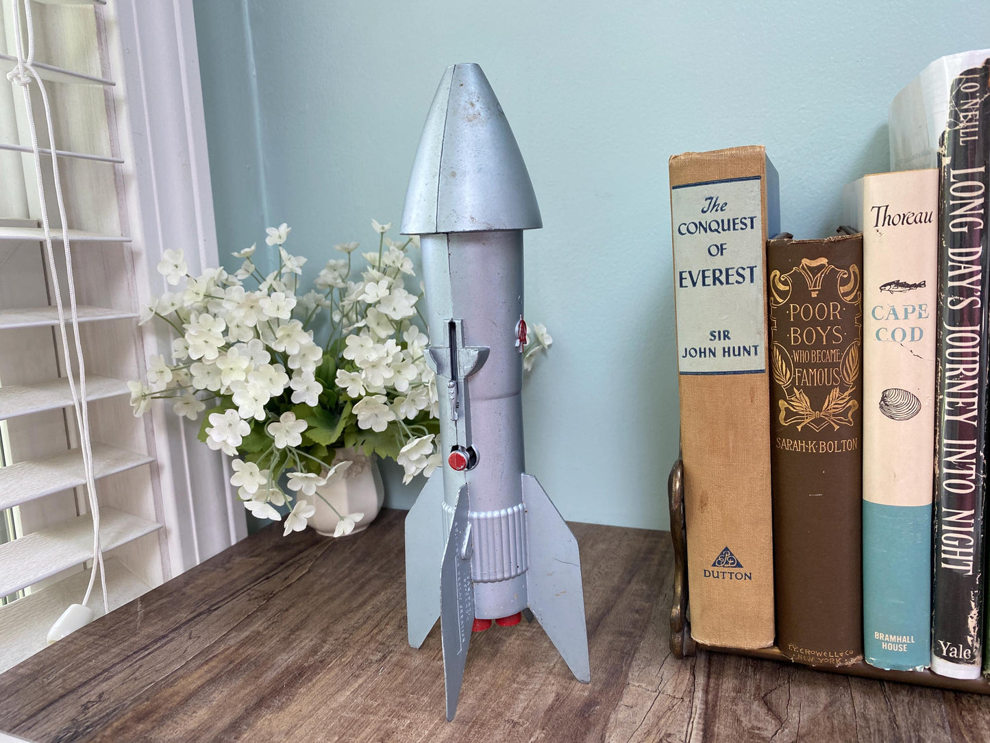 Midcentury Mechanical Rocket Bank at Duckwells