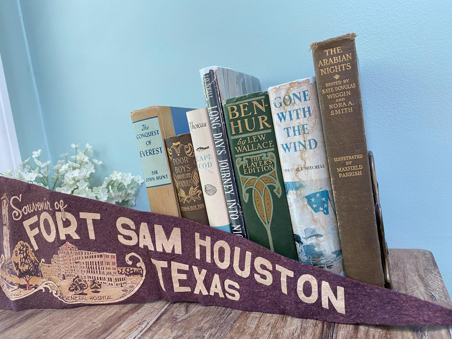 Vintage Ft. Sam Houston Texas Pennant at Duckwells