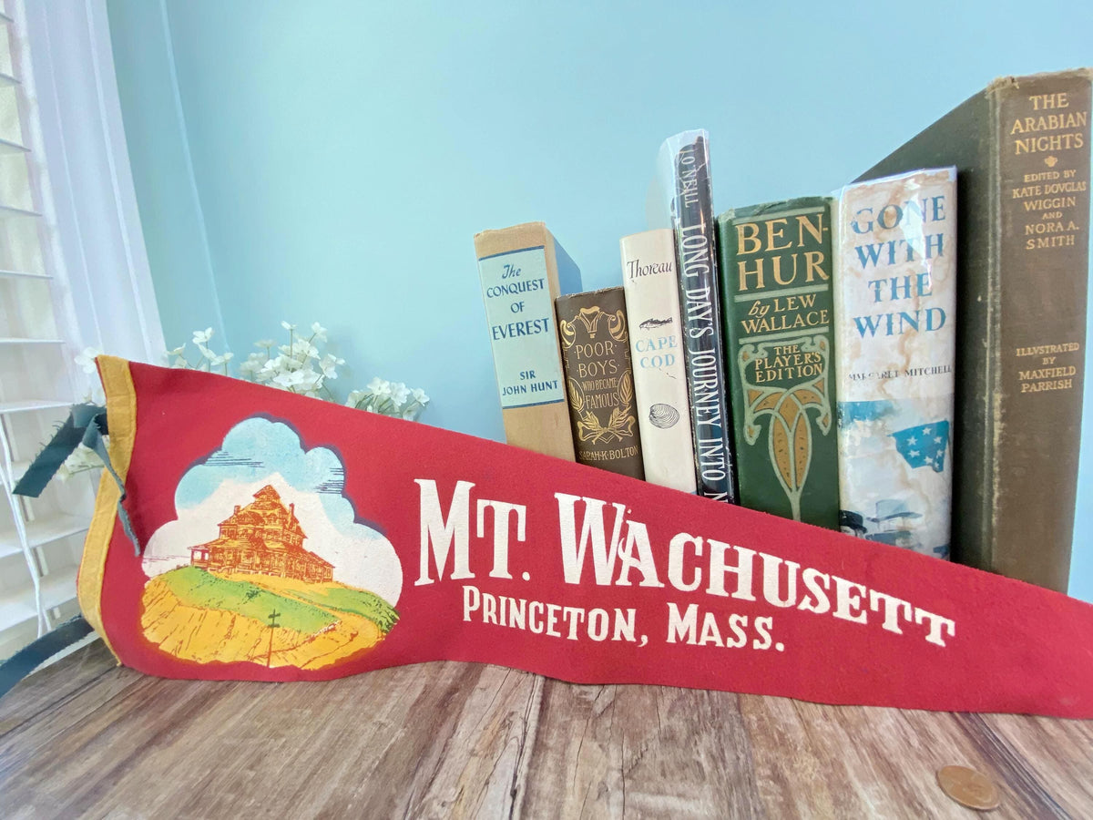 Vintage Mt. Wachusett Massachusetts Pennant