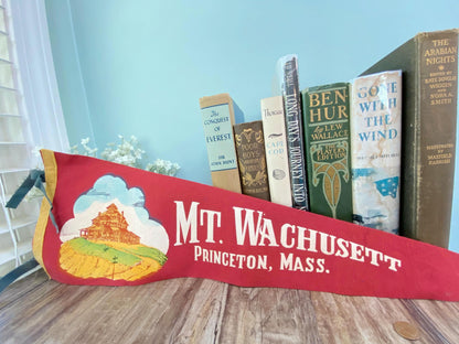 Vintage Mt. Wachusett Massachusetts Pennant