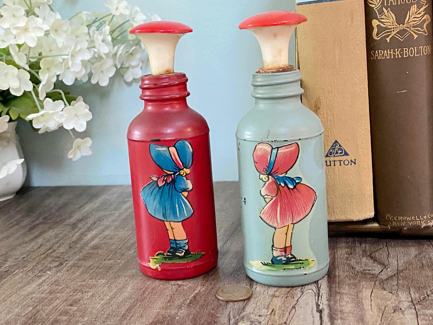 Vintage Laundry Sprinklers with Sunbonnet Sue