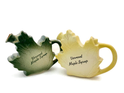 Vintage Vermont Maple Syrup Ceramic Pitchers