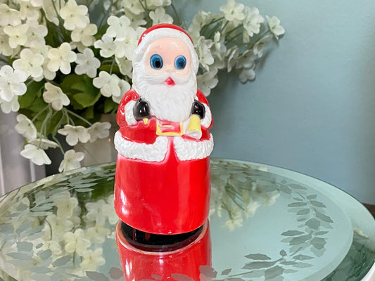 Vintage Santa Claus, Rolling St. Nick Plastic Toy