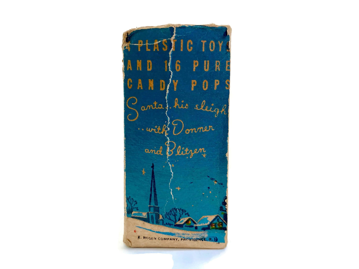 Midcentury Santa Claus and his Reindeer by Rosbro, Providence RI