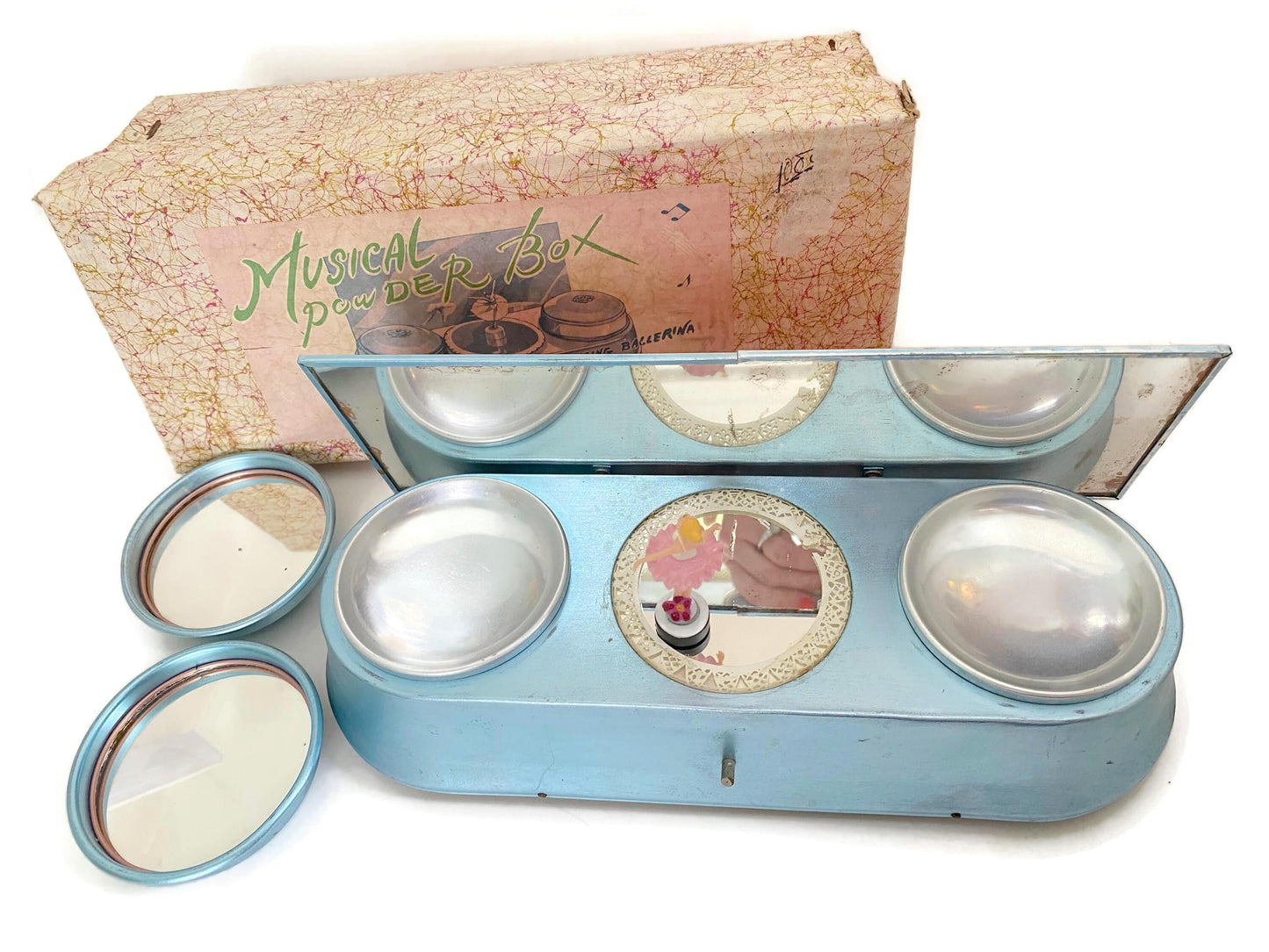 Vintage Musical Dresser Tray with Dancing Ballerina at Duckwells