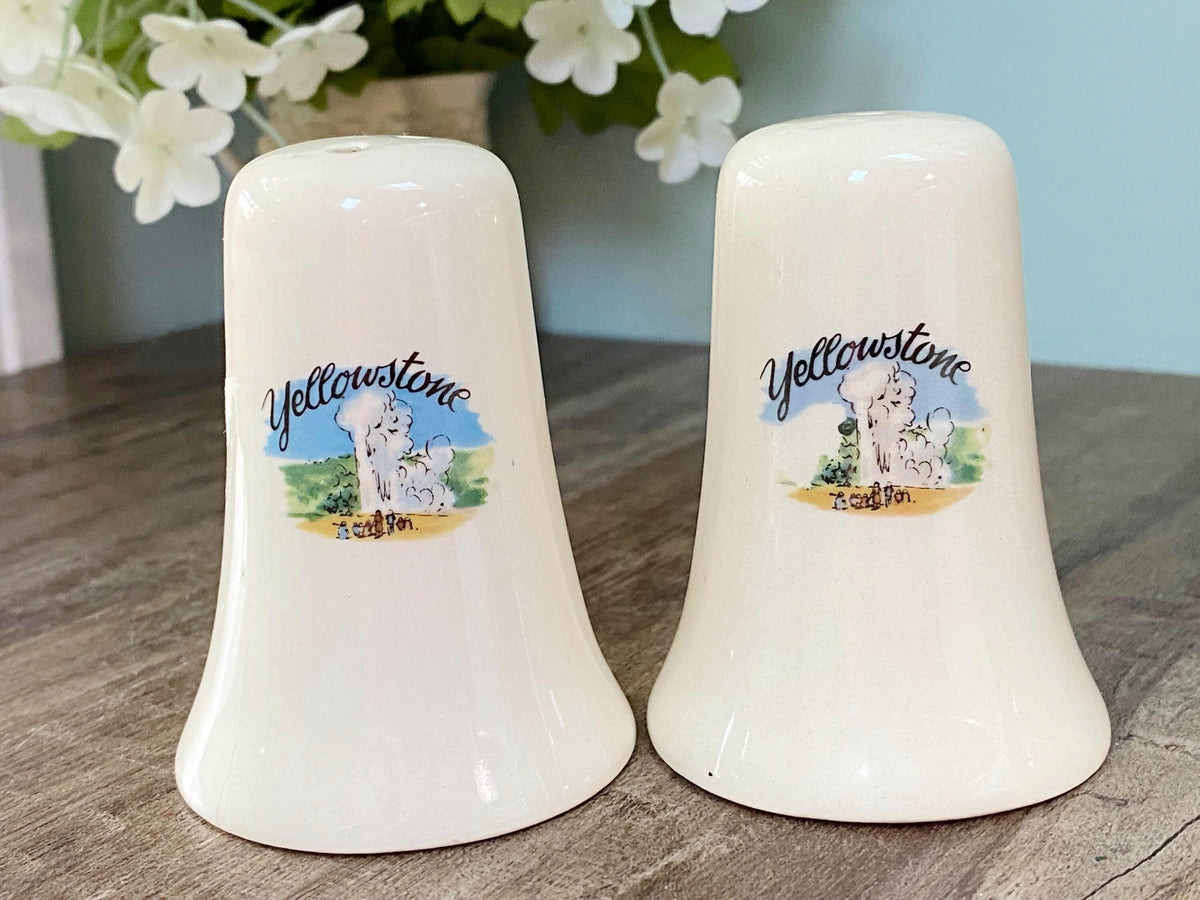 Vintage Yellowstone National Park Salt & Pepper Shakers