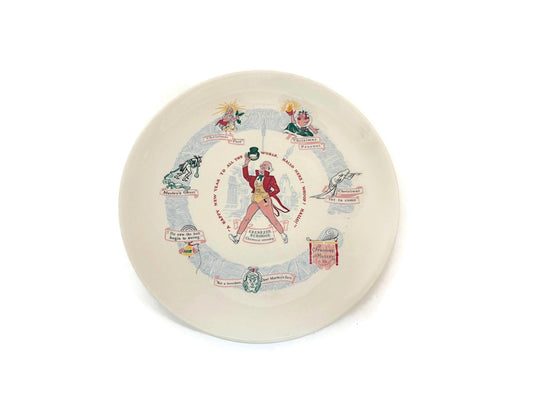 Vintage Ebenezer Scrooge Christmas Plate at Duckwells