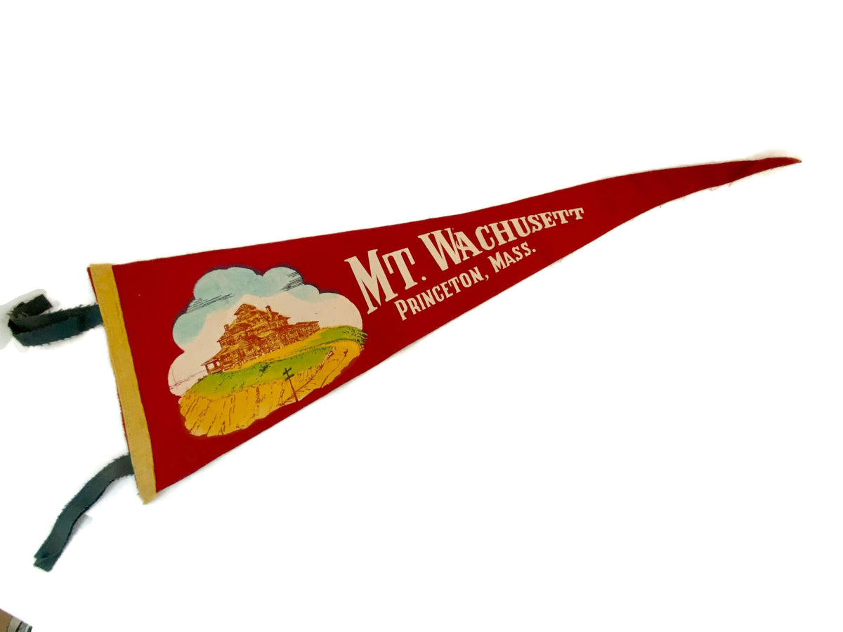 Vintage Mt. Wachusett Massachusetts Pennant