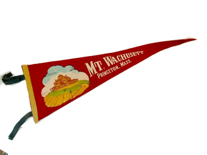 Vintage Mt. Wachusett Massachusetts Pennant