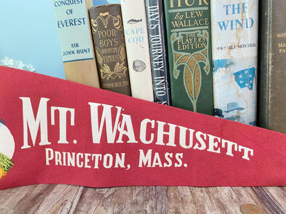 Vintage Mt. Wachusett Massachusetts Pennant