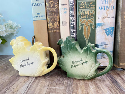 Vintage Vermont Maple Syrup Ceramic Pitchers