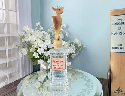 Vintage Rudolph Reindeer Toilet Water Bottle