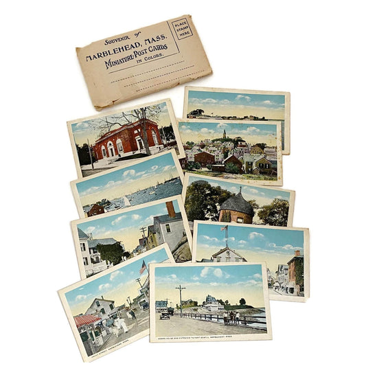 Antique Marblehead Massachusetts Photo Miniature Post Cards at Duckwells