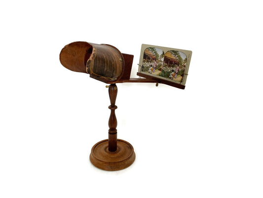 Antique Stereoscope on a Pedestal Base at Duckwells