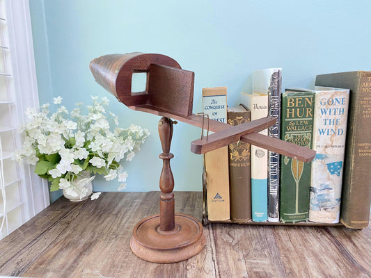 Antique Stereoscope on a Pedestal Base at Duckwells