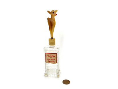 Vintage Rudolph Reindeer Toilet Water Bottle