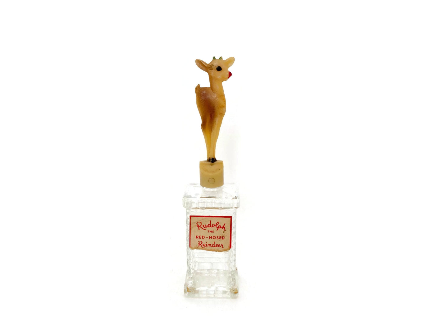 Vintage Rudolph Reindeer Toilet Water Bottle