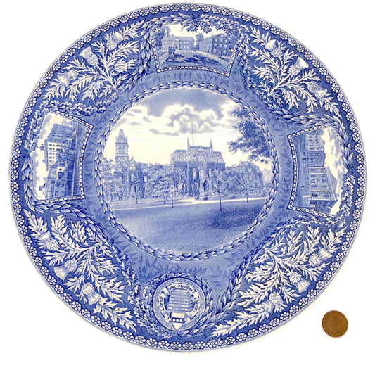 Vintage University of Pennsylvania Plate by Wedgwood, 1929 College Hall at Duckwells