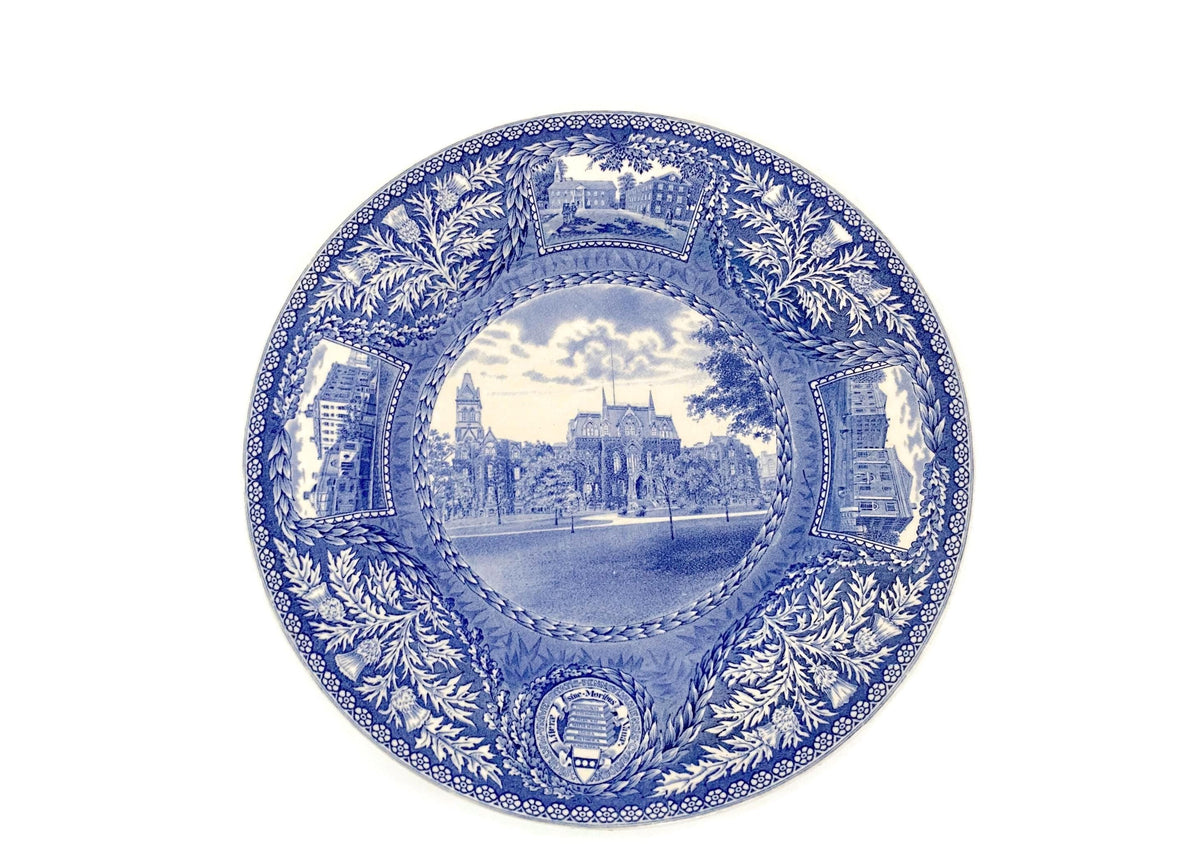 Vintage University of Pennsylvania Plate by Wedgwood, 1929 College Hall
