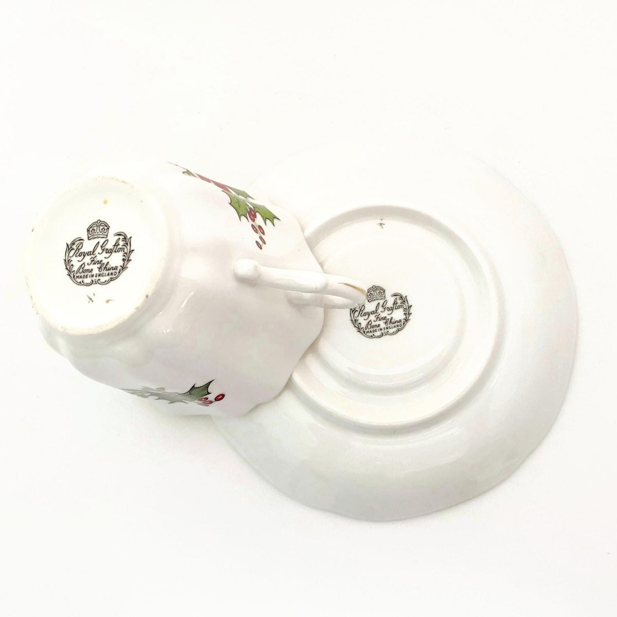 Vintage Christmas Cup and Saucer Set at Duckwells