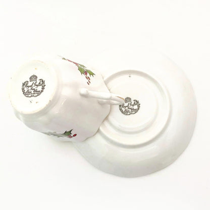 Vintage Christmas Cup and Saucer Set at Duckwells