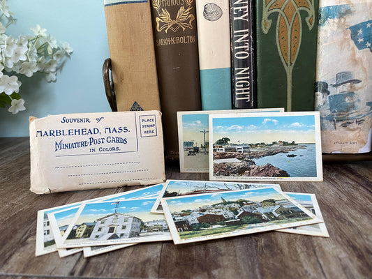 Antique Marblehead Massachusetts Photo Miniature Post Cards at Duckwells