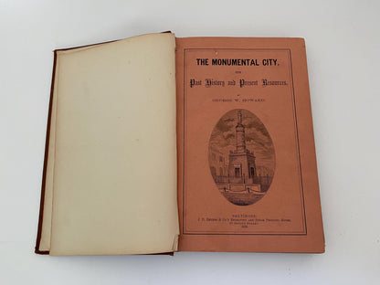 Antique Book, Baltimore The Monumental City, 1873