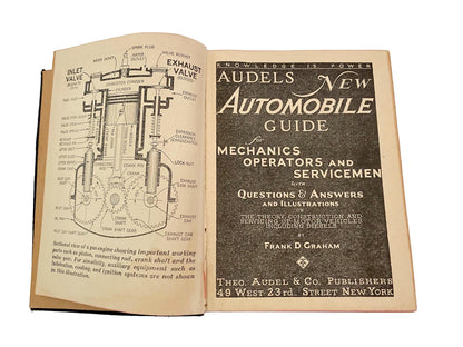 Vintage 1947 Audels New Automobile Guide for Mechanics