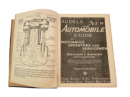 Vintage 1947 Audels New Automobile Guide for Mechanics at Duckwells
