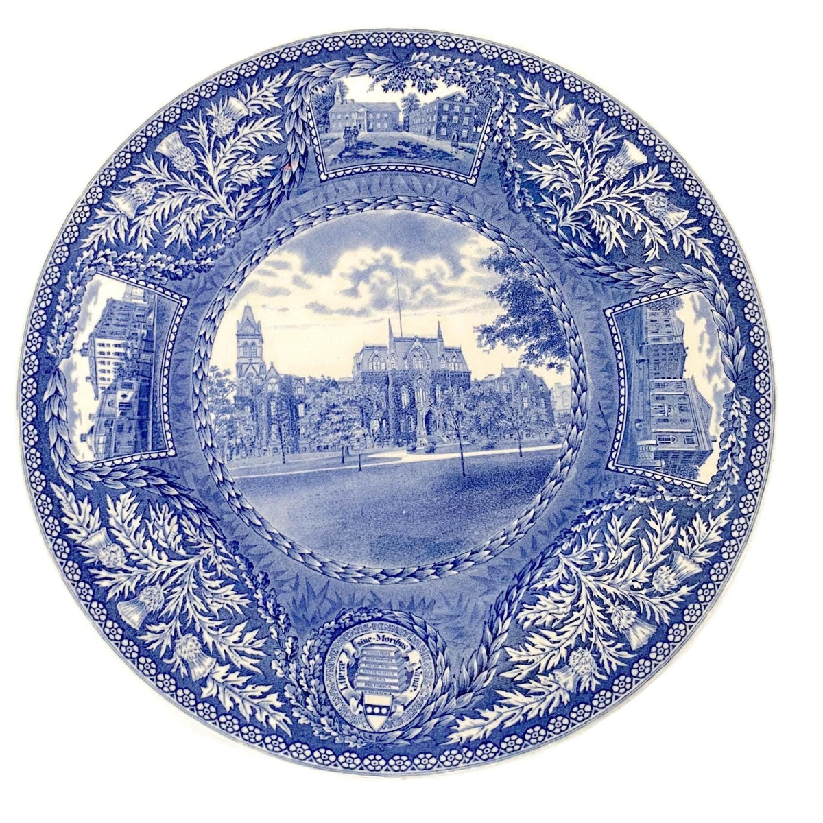 Vintage University of Pennsylvania Plate by Wedgwood, 1929 College Hall