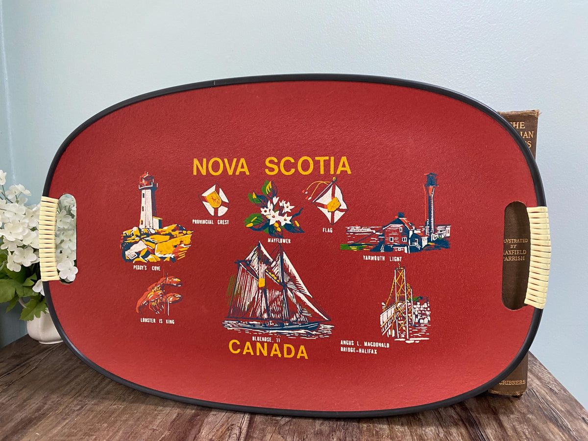 Vintage Nova Scotia Canada Souvenir Tray