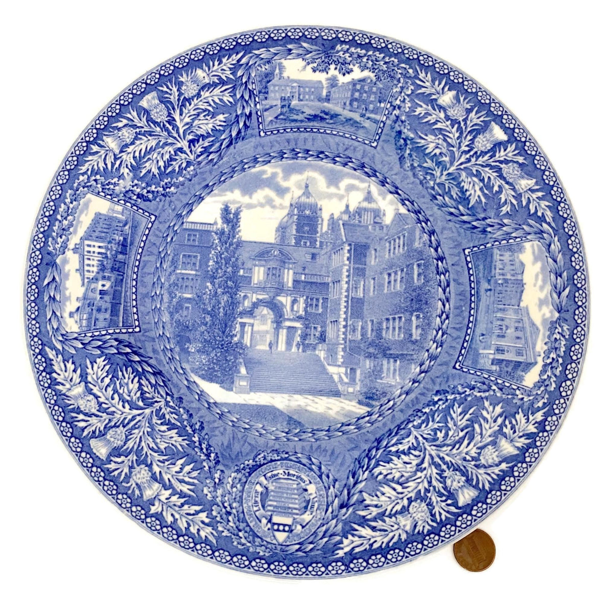 Vintage University of Pennsylvania Plate by Wedgwood, 1929 Dormitory Archway