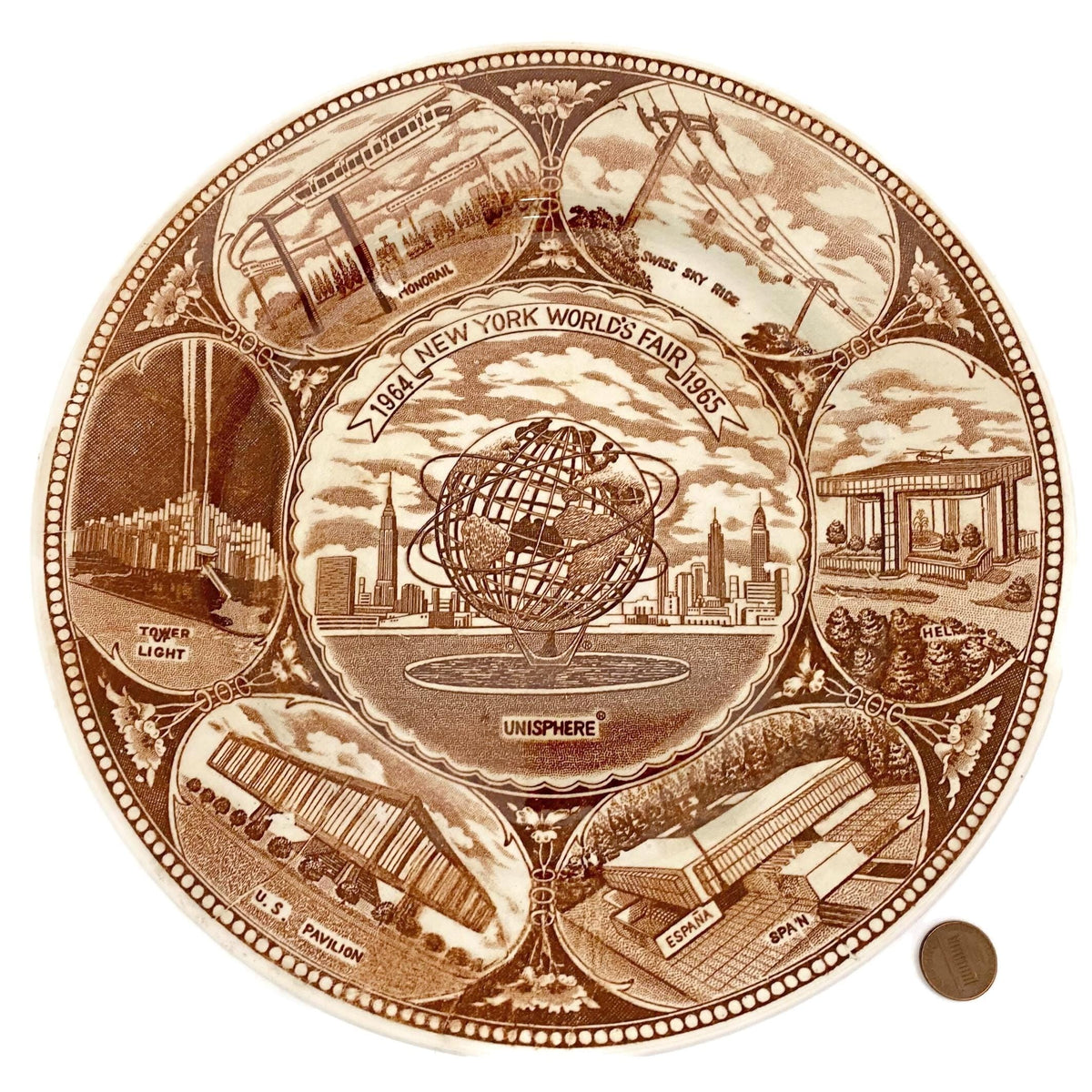 Midentury New York World's Fair Plate 1964-65