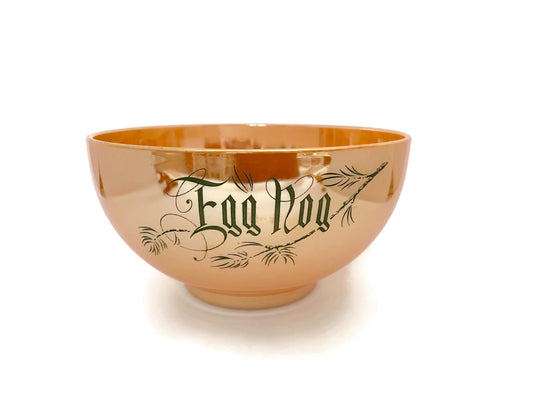 Vintage Christmas Egg Nog Punch Bowl at Duckwells