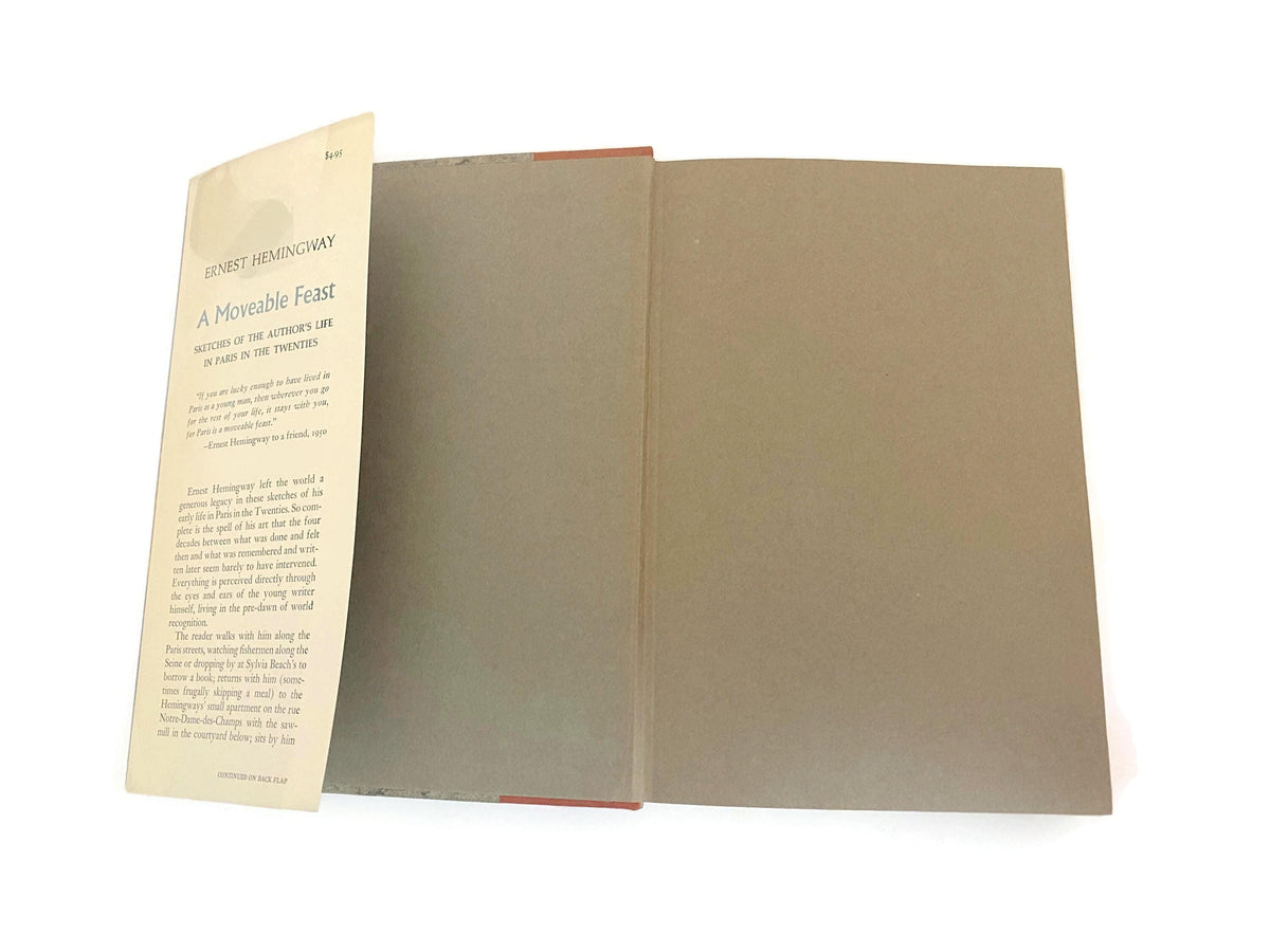 Vintage First Edition Book, A Moveable Feast by Ernest Hemingway