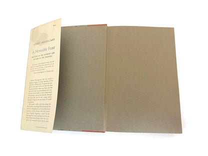 Vintage First Edition Book, A Moveable Feast by Ernest Hemingway