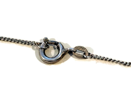 Vintage European Silver Blue Spinel Pendant