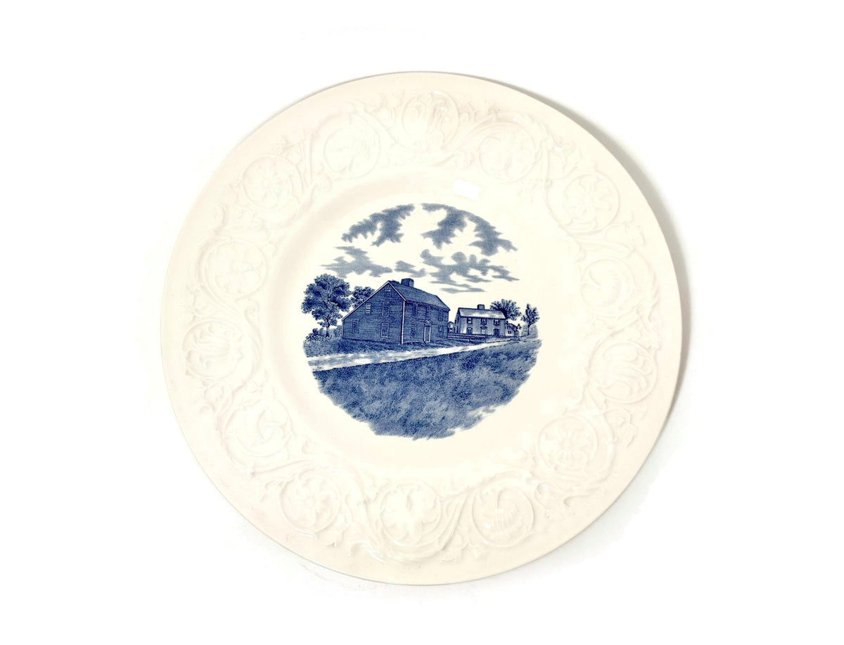 Vintage  Wedgwood Quincy Massachusetts Souvenir Plate, Presidents' Birthplaces