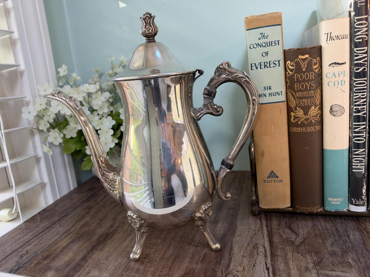 Vintage Silverplate Coffee Pot by Leonard