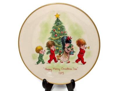 Vintage 1973 Moppets Fran Mar Christmas Plate