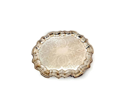 Vintage Ornate Silverplate Tray by Raimond